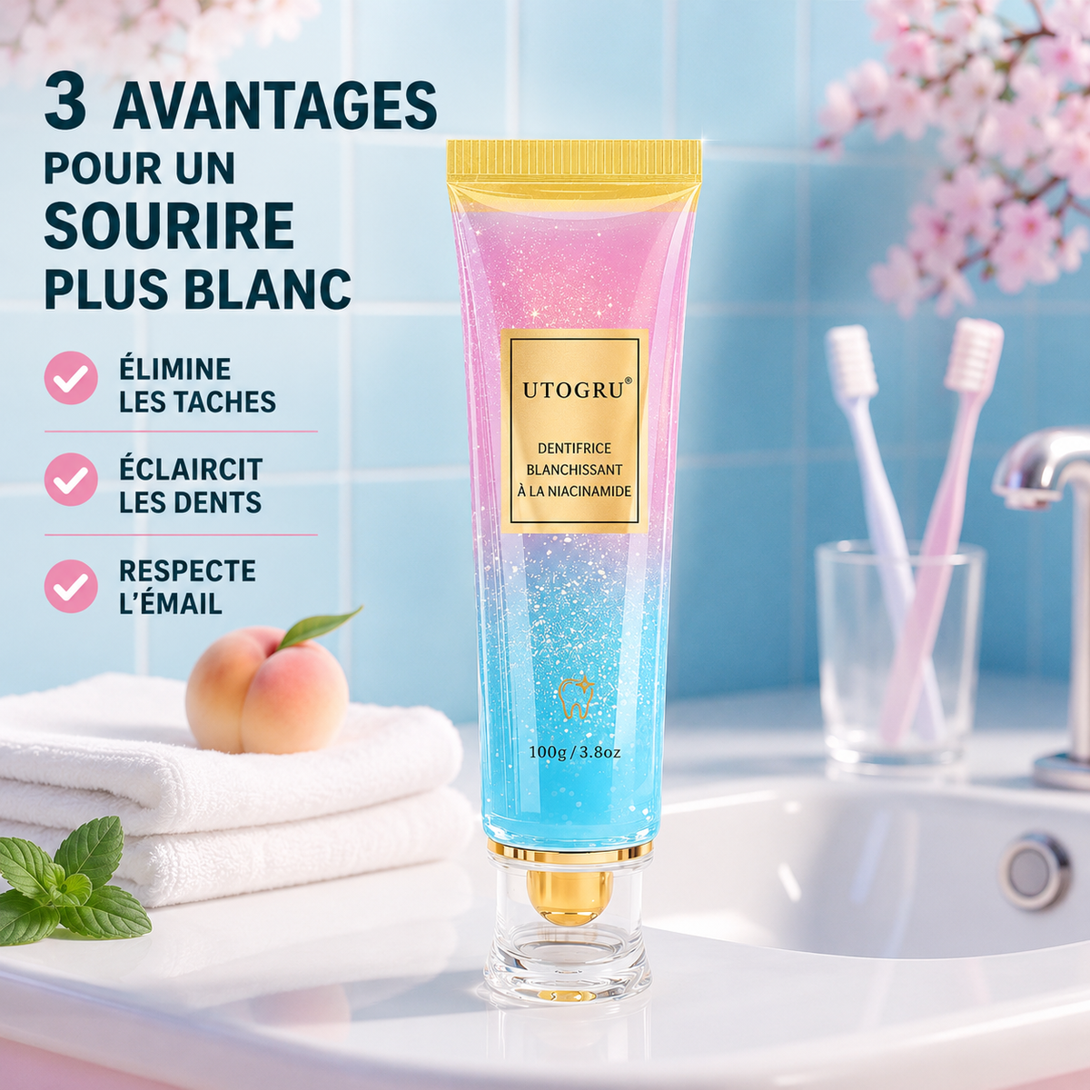 Dentifrice Éclat Double Action